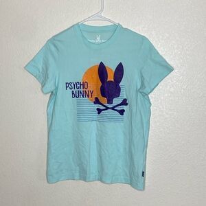 PSYCHO BUNNY Men’s Arctic Ice Walton Graphic Print T Shirt Size 2